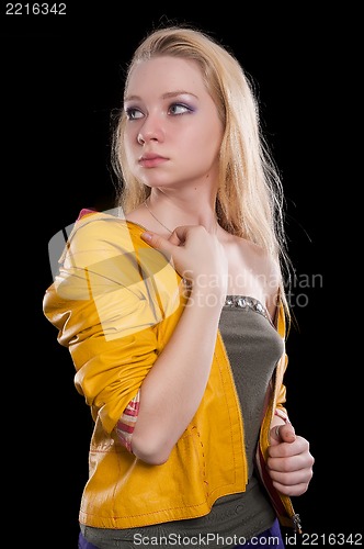 Image of portrait of beautiful blonde girl