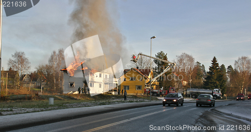 Image of House on fire