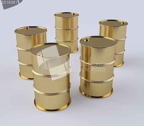 Image of Gold barrels