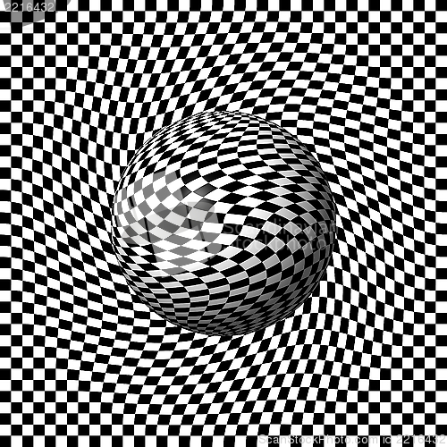 Image of Sphere Abstract Pinch