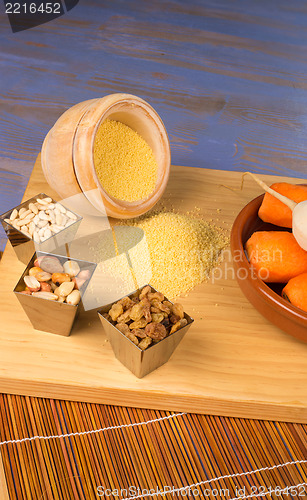 Image of Vegetarian couscous ingredients