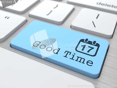 Image of Good Time Button.