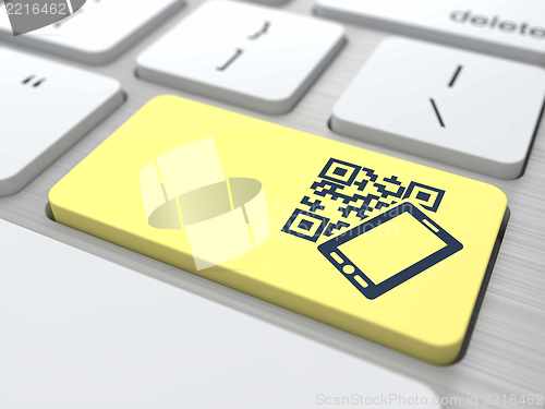 Image of QR Code Concept.