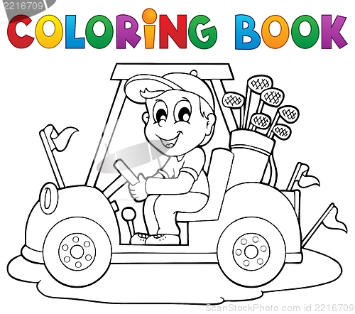 Image of Coloring book outdoor sport theme 2