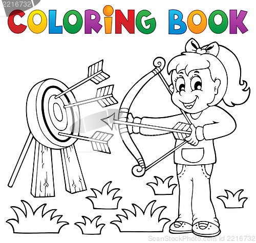 Image of Coloring book kids play theme 3