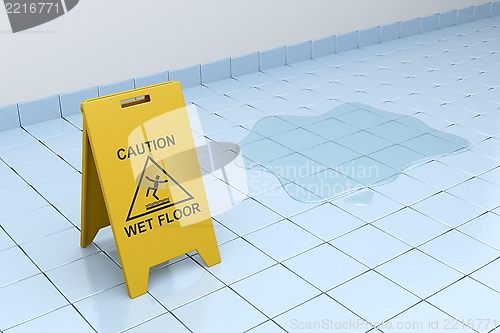 Image of Caution wet floor