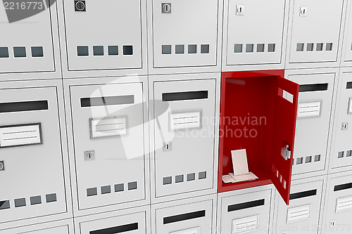 Image of Open mailbox