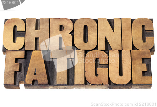 Image of chronic fatigue in wood type