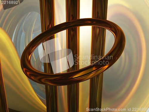 Image of abstract metal installation