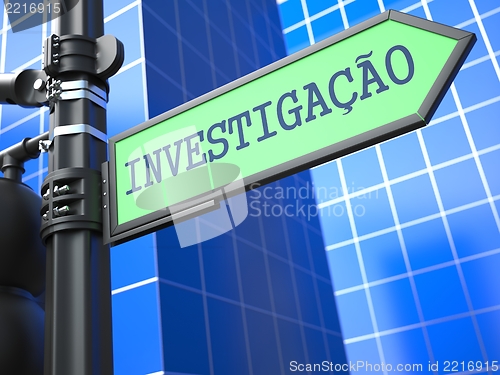 Image of Investigation Concept. (Portuguese)