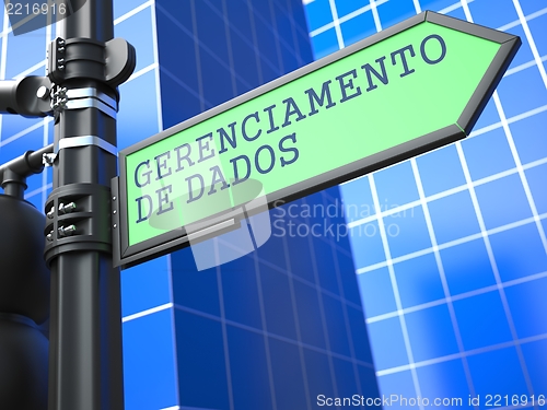 Image of Data Management Concept. (Portuguese)