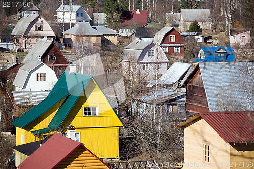 Image of suburb settlement in Russia