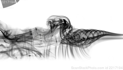 Image of Abstraction: white mystic smoke pattern on white