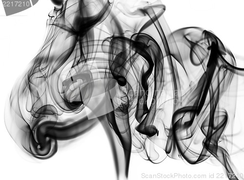 Image of Mysterious: black smoke abstraction 