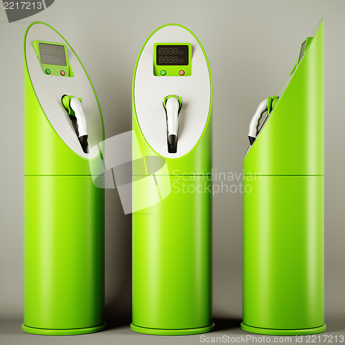 Image of Green fuel: group of charging stations