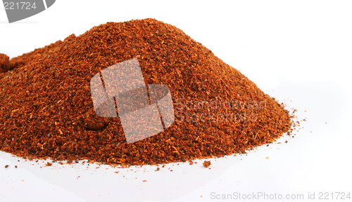 Image of Huge Mountain of Red chili on an isolated background