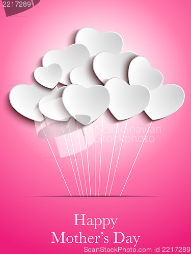 Image of Happy Mother Day Heart Background