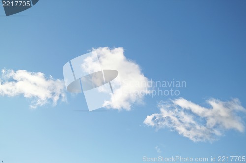 Image of Three white clouds