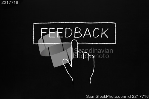 Image of Hand Clicking Feedback Button