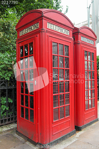 Image of London telephone box