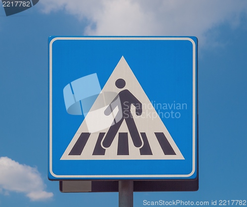 Image of Zebra crossing sign