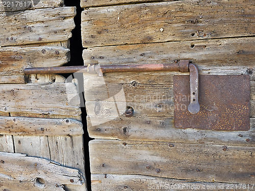 Image of old brown rustic door