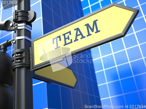 Image of Business Concept. Team Sign.