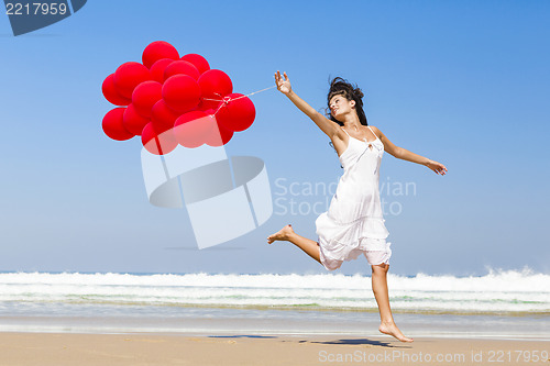 Image of Running and Jumping with ballons