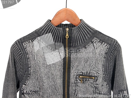 Image of Jean jacket on a hanger