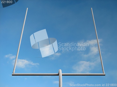 Image of American football goal post