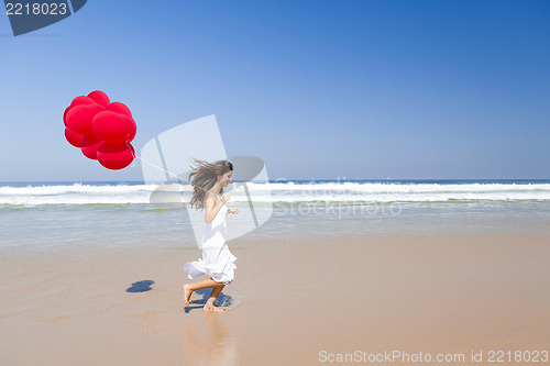 Image of Running with ballons