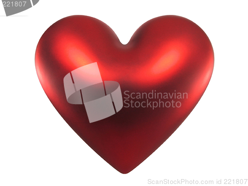 Image of Red Valentine heart (+ clipping path)