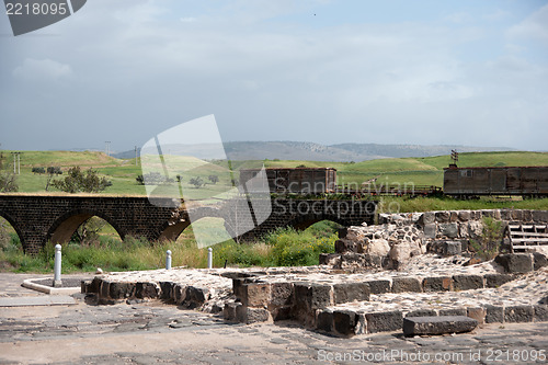 Image of Old bridge over Jordan river