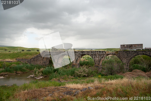 Image of Old bridge over Jordan river