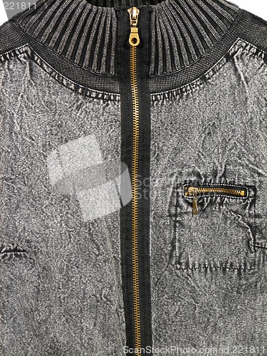 Image of Zipped jean jacket