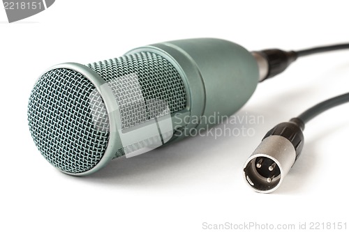 Image of condenser microphone isolated on a white background