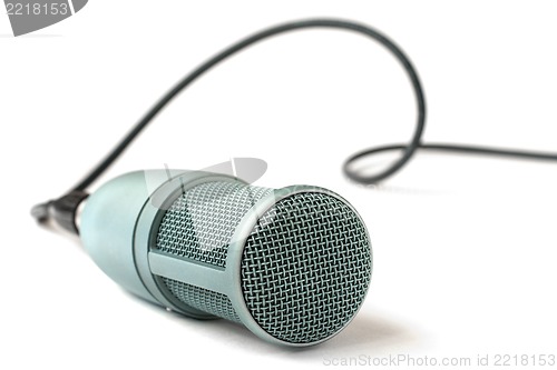 Image of condenser microphone isolated on a white background
