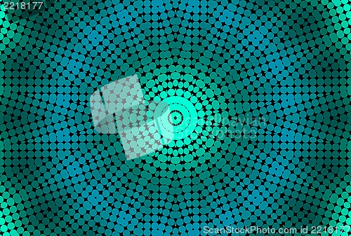 Image of Radial dotted pattern 