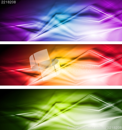 Image of Bright vector banners
