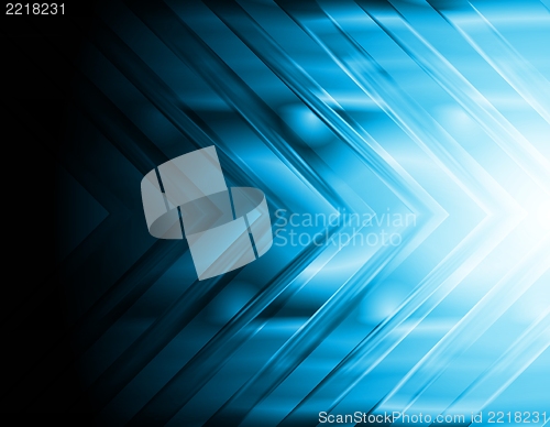 Image of Abstract bright arrow