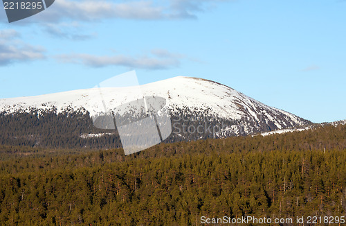 Image of Iron Mountain on the Kola Peninsula. Russia