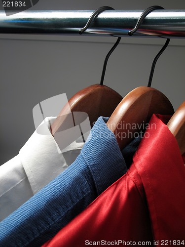 Image of Shirts representing the colors of Russian flag