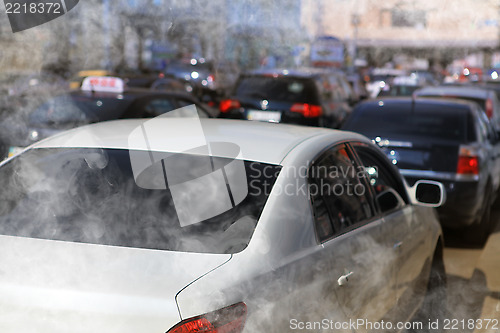 Image of traffic jam on road