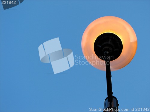 Image of Street lamp and the blue sky