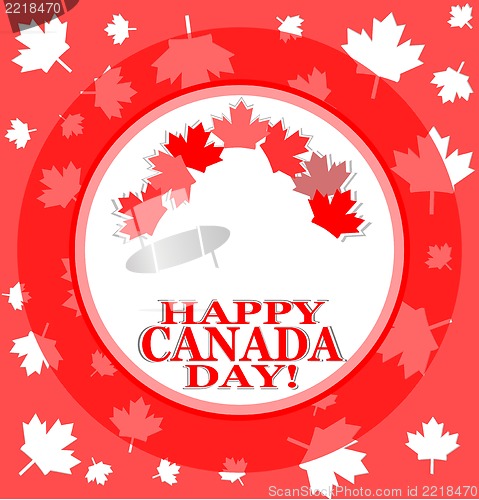 Image of Happy canada day background