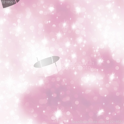Image of Pink abstract romantic with stars. EPS 8