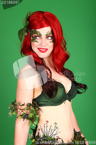 Image of Superhero Real Life Poison Ivy Woman