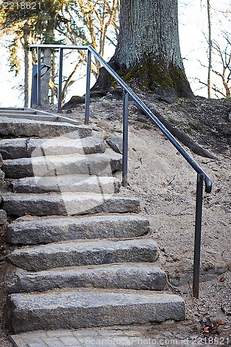 Image of old stairway in a park