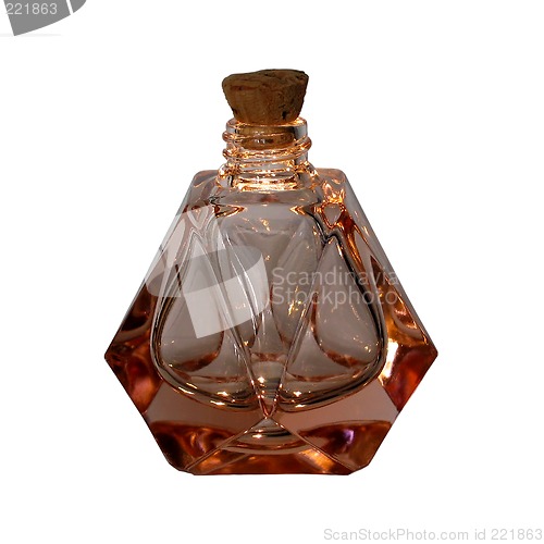 Image of Antique glass perfume bottle, isolated