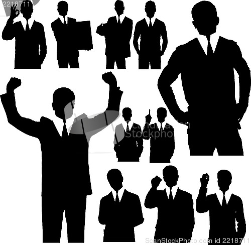 Image of Business Man Silhouettes